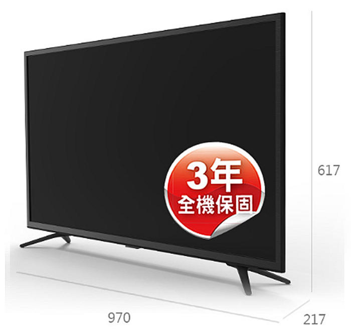免運費 TATUNG 大同 43型 多媒體 液晶 電視/顯示器+視訊盒 DT-43B10