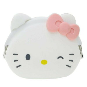 【震撼精品百貨】Hello Kitty 凱蒂貓 HELLO KITTY 矽膠臉型零錢包(粉) 震撼日式精品百貨
