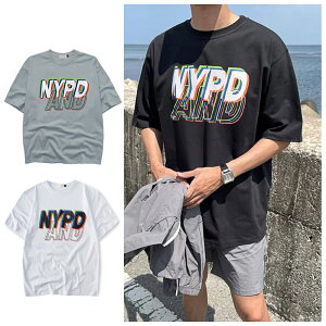 【Dition】短袖上衣 NYPD雷射印花寬版短t(男女可穿 OVERSIZE)