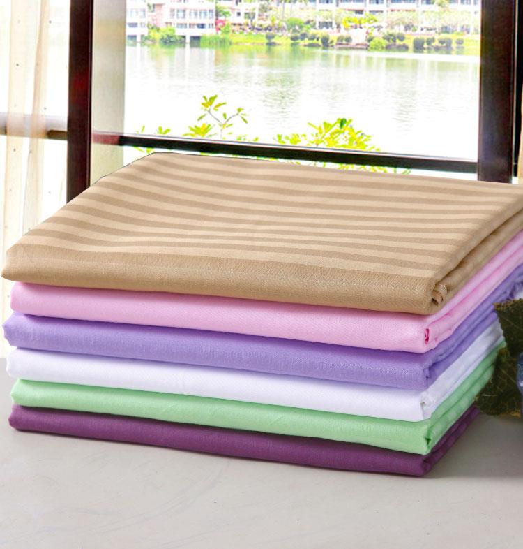 純白色美容院綠色無紡布用品洞美容床單純棉條紋素色會所駝色粉色