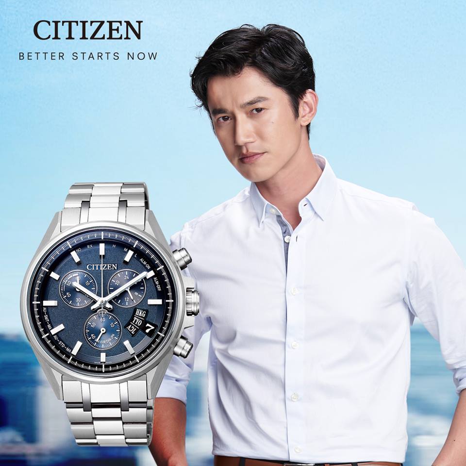 CITIZEN 星辰 BY0140-57L 限量電波對時鈦金屬光動能腕錶 限定店鋪販售 藍 43.7mm