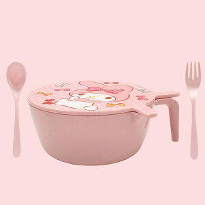 泡麵碗 日式卡通可愛M樂蒂泡面碗套裝粉色帶蓋大容量防燙學生宿舍湯飯碗【摩可美家】