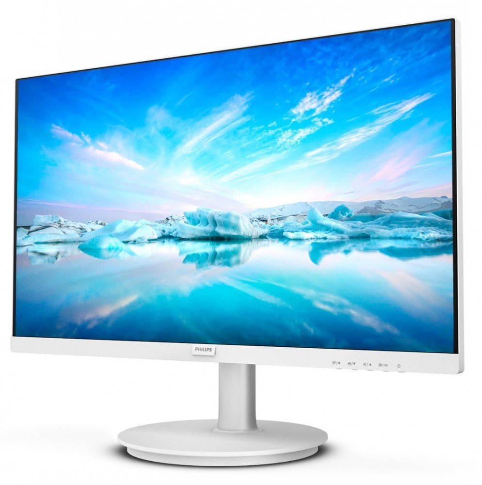 PHILIPS 飛利浦 241V8W 24型 IPS FHD 窄邊框電腦螢幕(4ms/HDMI/抗藍光/零閃屏/摩登白)-福利品