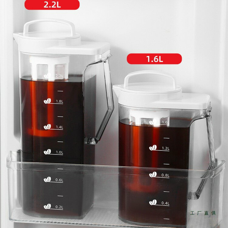 咖啡冷萃壺家用冰箱冷水壺商用冷萃杯大容量冷泡壺可攜式冷泡茶瓶子