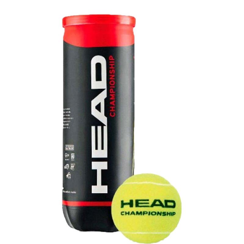 HEAD CHAMPIONSHIP 網球 訓練 練習 加壓 頂級 彈力及回彈 所有場地適用 3入一筒 大自在
