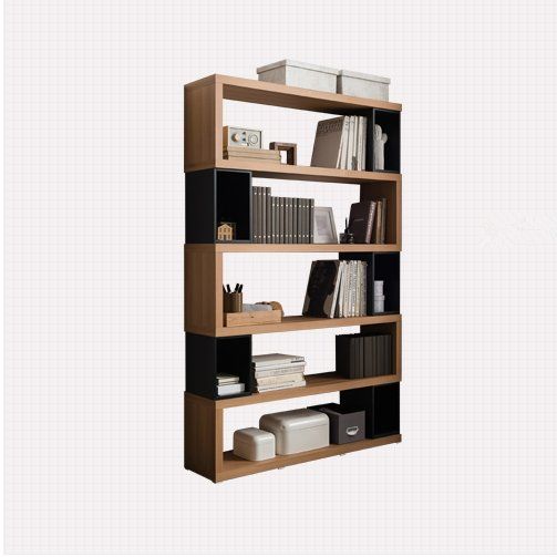 簡約現代書架置物架創意書櫃辦公室組合架客廳隔斷展示櫃多層書櫥