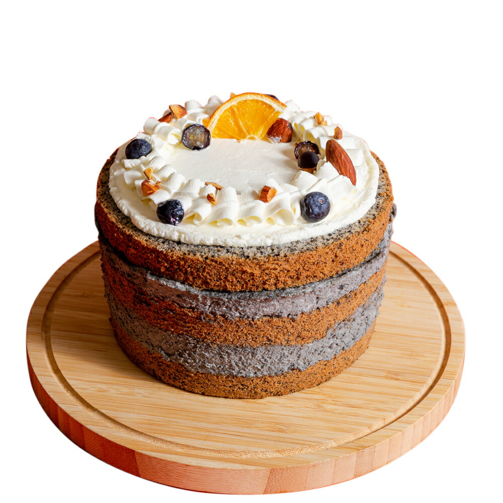 甜野新星 芝馨蛋糕-芝麻奶油夾心(6吋/單個)【杏一】