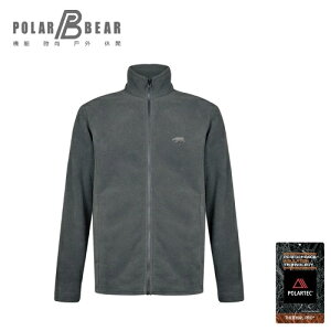 【POLAR BEAR】男POLARTEC C200刷毛結合保暖外套