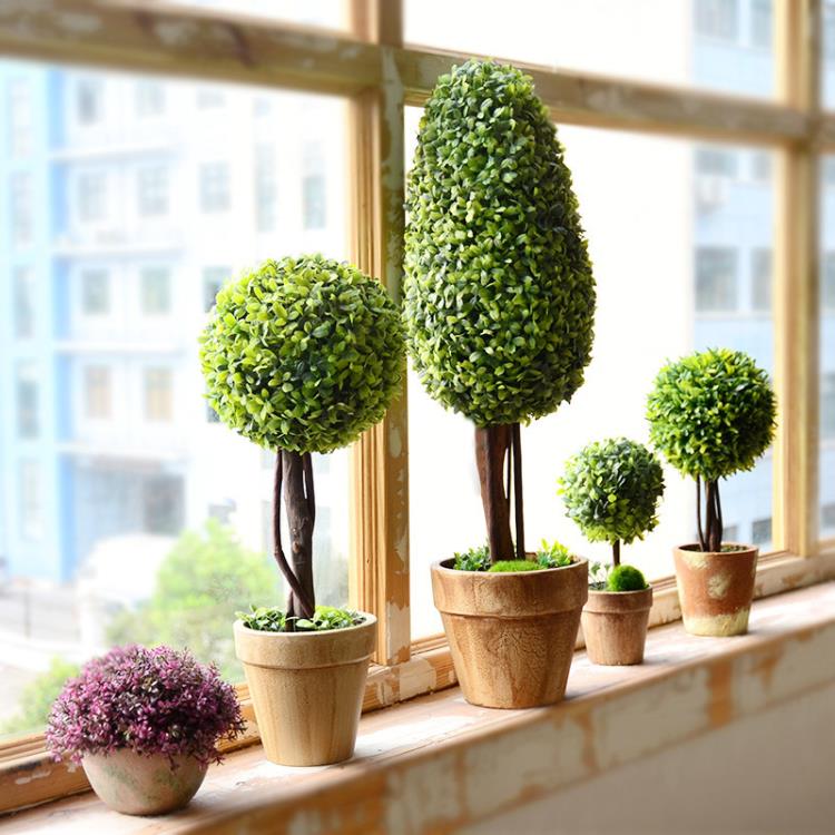 田園風仿真植物假花卉盆栽室內客廳擺設北歐綠植小盆景裝飾品擺件 雙11特惠