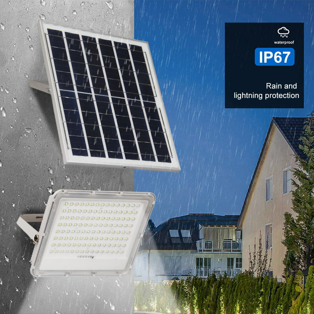 免運 太陽能戶外照明燈高亮大功率防水室外感應家用LED太陽能投光燈 可開發票
