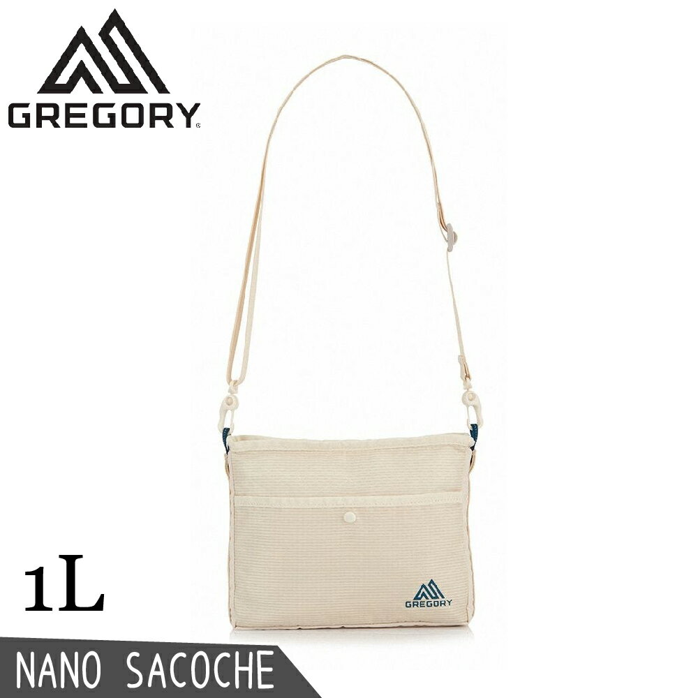 【GREGORY 美國 1L SNANO SACOCHE斜背包《蠟白》】154076/側背包/隨身包/休閒包