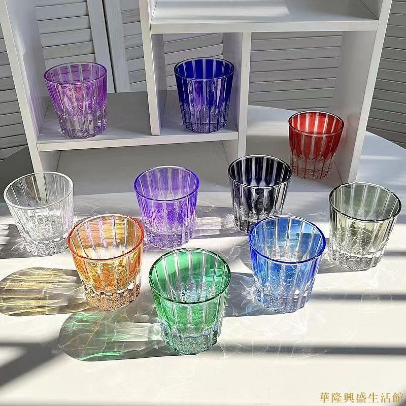 高顏值 星芒杯 手工雕刻玻璃酒杯 威士忌酒杯 水晶玻璃酒杯 冷水杯 工藝杯