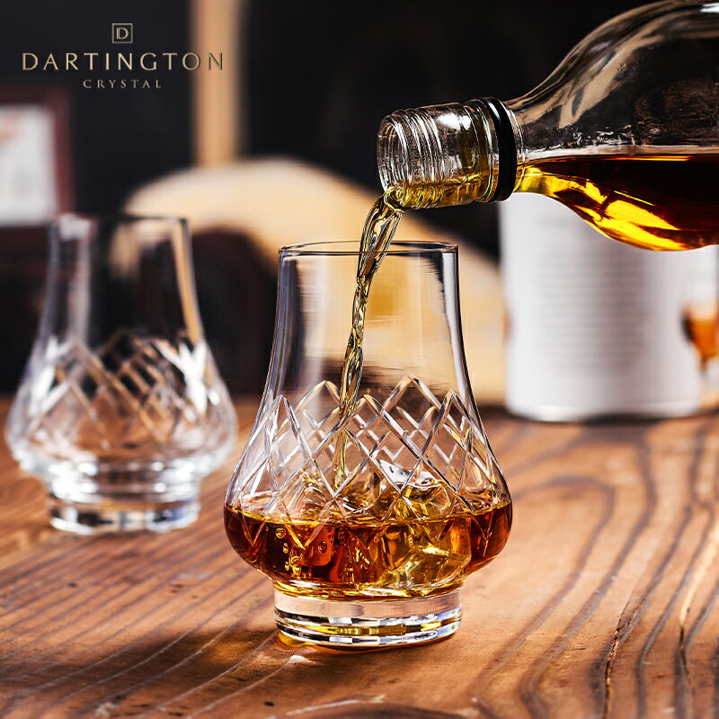 英國DARTINGTON進口水晶洋酒杯威士忌酒杯家用輕奢北歐風格品鑒杯