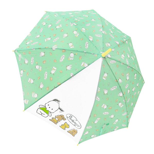 真愛日本 三麗鷗 怕洽狗 PC狗 夥伴 J形把 直傘 55cm 滿版 雨傘 傘 雨具 兒童用 卡通雨傘 DT13