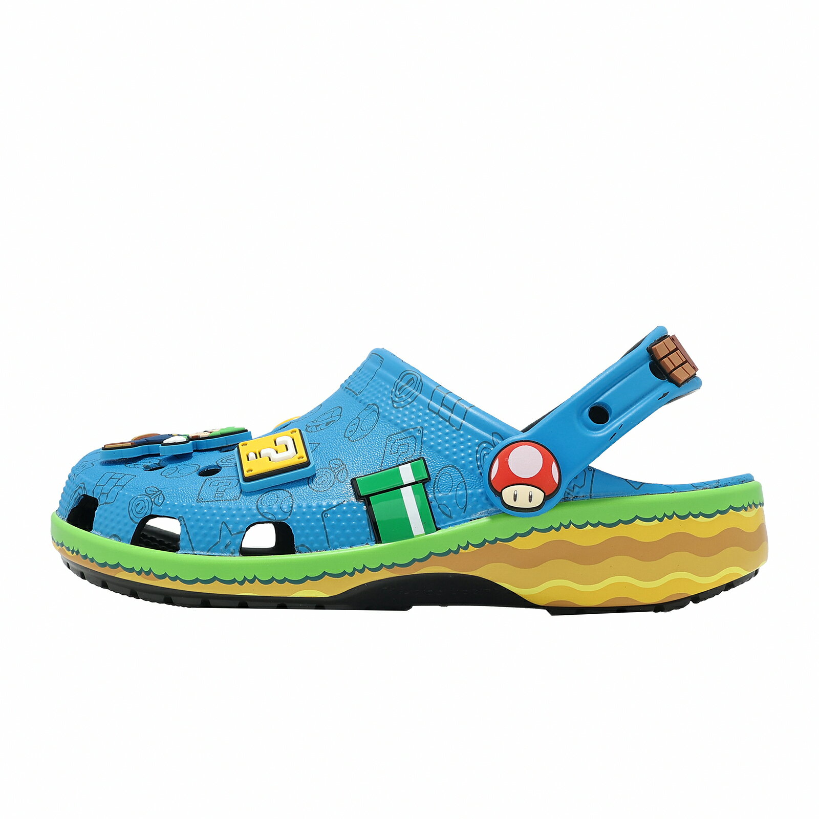 Crocs 洞洞鞋 洞洞鞋 Super Mario Core 男鞋 女鞋 超級瑪利歐聯名 經典克駱格 21213890H