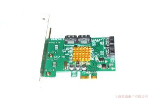 Abadia PCIe X1 SATA3.0擴展轉接卡4口Marvell 88SE9215 SATA