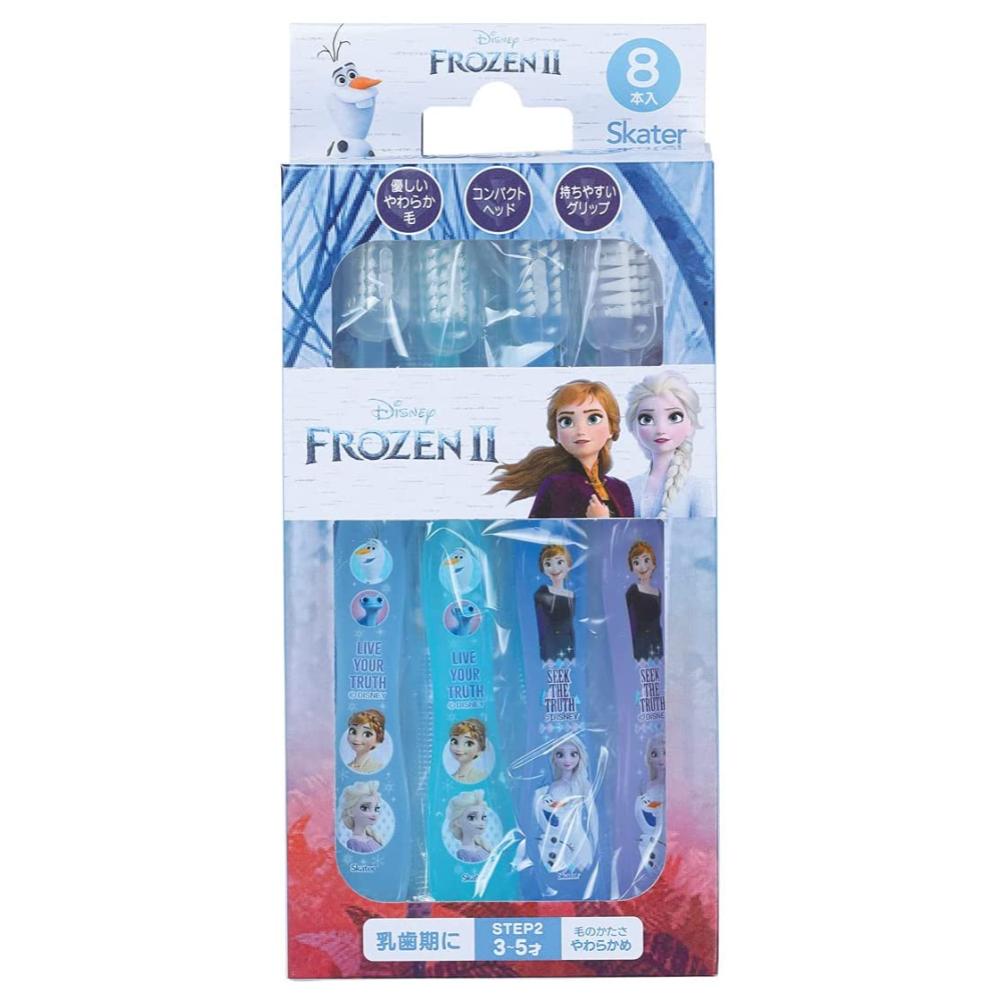 【震撼精品百貨】冰雪奇緣 Frozen~日本迪士尼Disney 冰雪奇緣Frozen8入兒童用牙刷附蓋(3~5歲)*55901