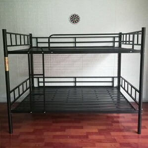上下鋪鐵架床員工宿舍雙層床大人高低鐵藝床1.2米出租房1.5雙人床