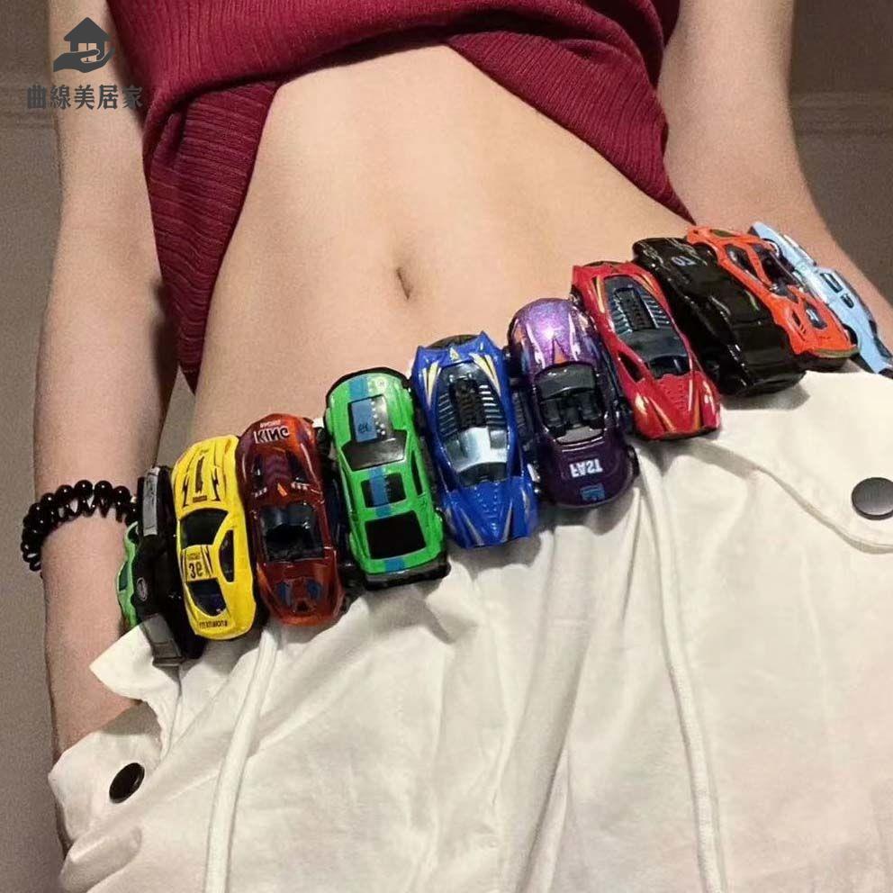 免運 ins風手作小汽車腰帶手工Yuna個性小眾嘻哈辣妹潮流穿搭腰間裝飾Q1127