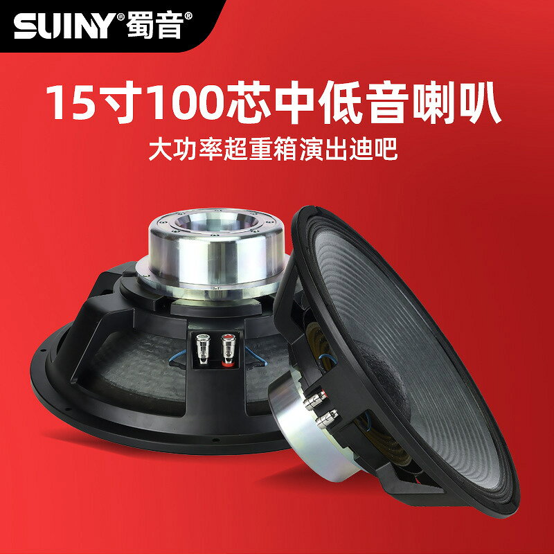 SUINY/蜀音戶外15寸釹磁100芯大功率舞臺音箱專業全頻低音喇叭【北歐居家生活】