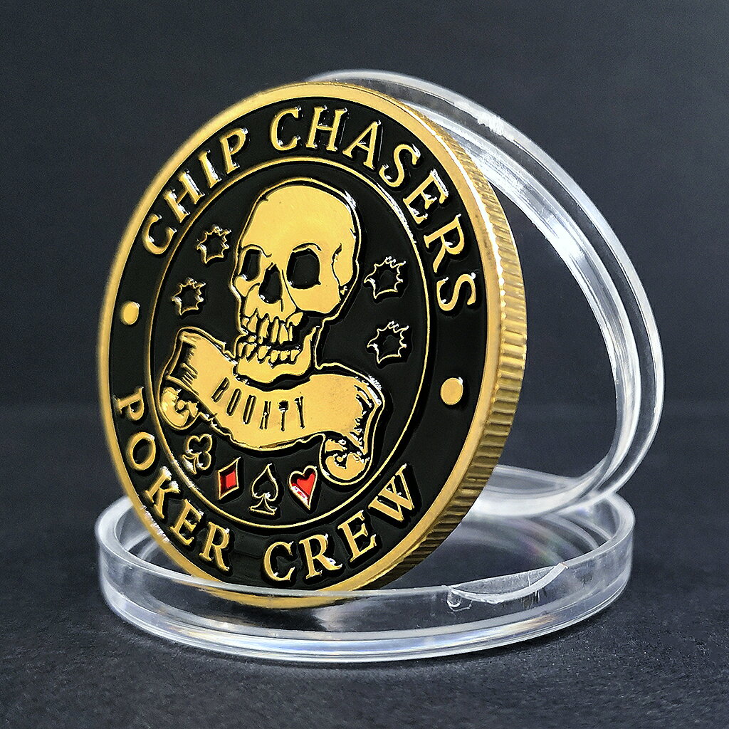 【籌碼獵人】撲克隊賞金硬幣金屬徽章 拉斯維加斯城籌碼紀念章 0