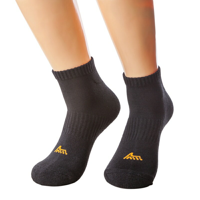 AILI艾莉艾草纖維抗菌襪 - 短筒運動毛巾襪(腳踝無Logo版) 除臭襪 機能襪 抗菌襪
