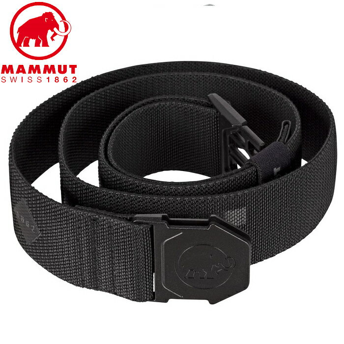 Mammut 長毛象 休閒腰帶/帆布腰帶 Alpine Belt 1192-00080 0001 黑色