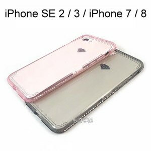 【SHENGO】冰鑽系列鑲鑽透明軟殼 iPhone SE 2 / 3 / iPhone 7 / 8 (4.7吋)