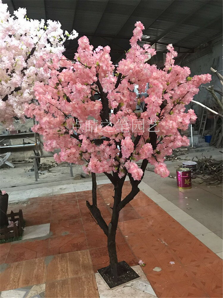 模擬櫻花樹 許願樹 假樹大型植物 桃花樹室內客廳婚慶幸福樹裝飾