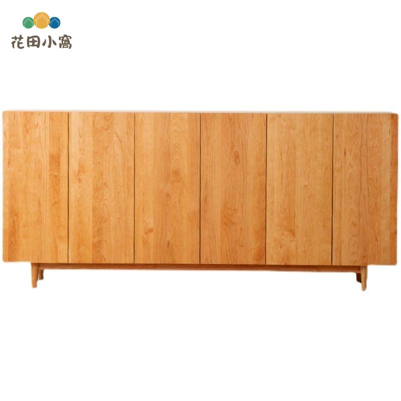 北歐 實木多功能日式 鞋櫃 現代 簡約 收納櫃 對開門廚房客廳玄關櫃[DD0318005]