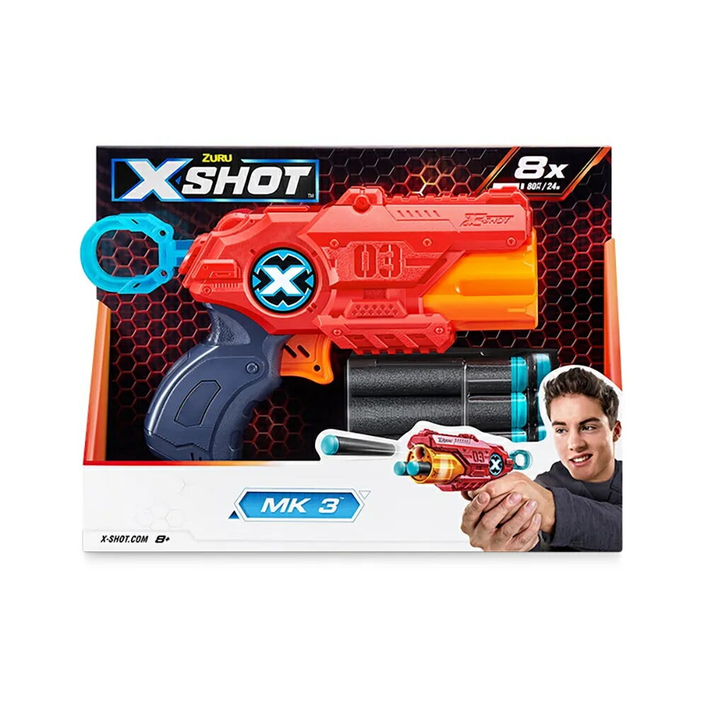 FuNFang 現貨 《 X-SHOT 》X射手-赤火系列-MK3 / 狂戰士系列-癲狂 玩具槍 泡棉彈