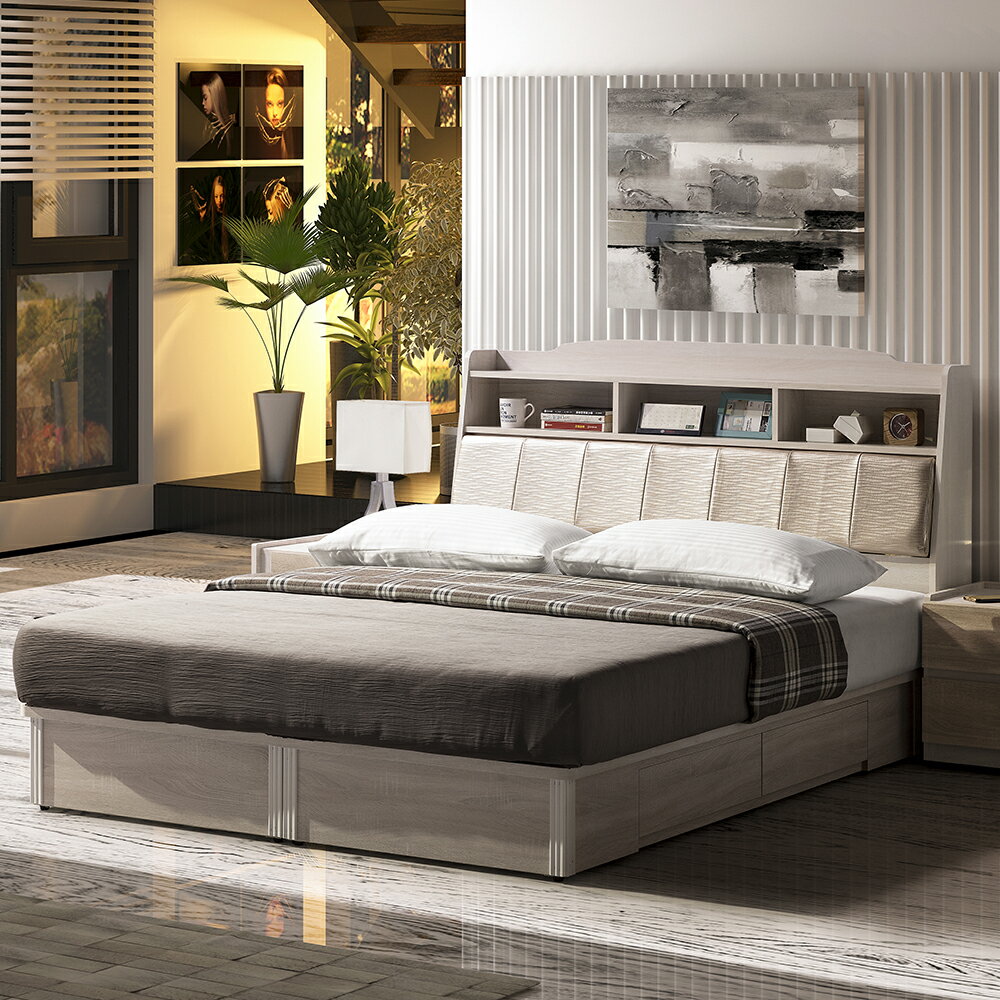 【直人木業】COCO瑪朵白橡兩抽3.5尺床組｜舒心寢間｜APP結帳再賺4%點數#雙11狂購節 1