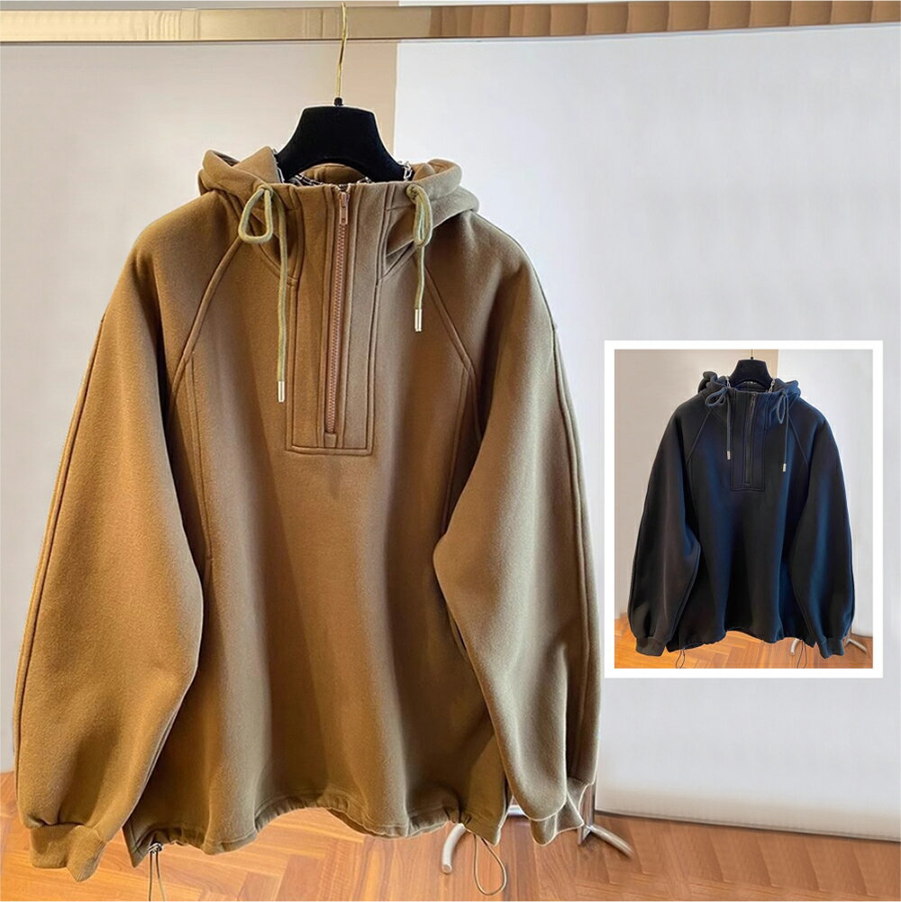 ＊ORead＊加絨加厚拉鍊連帽衛衣(2色M~4XL)【限定加碼✿全館滿額再折】