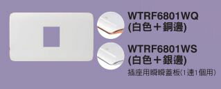 【國際Panasonic】RISNA系列 WTRF6801WS 一連一孔蓋板 白色/銀邊/銅邊