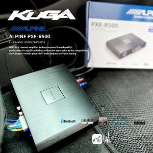 【299超取免運】M1L KUGA 實裝車 ALPINE PXE-R500 DSP音效處理器 擴大機 藍點180A薄型重低音 歡迎預約安裝