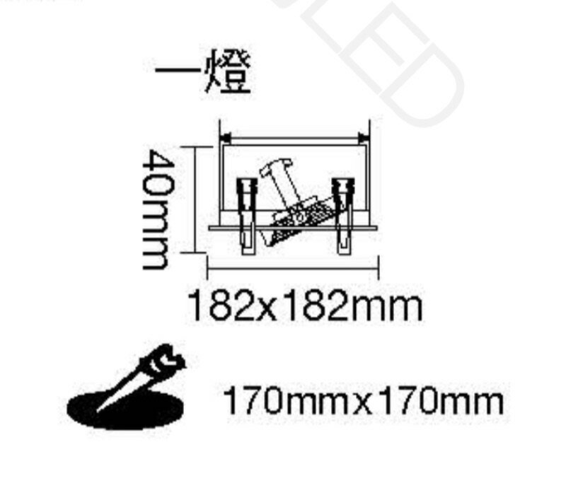 舞光 超薄方型崁燈 盒燈 替換式四角崁燈 AR111 1燈 2燈 空台 光源另計 LED崁燈 LED燈盒 3
