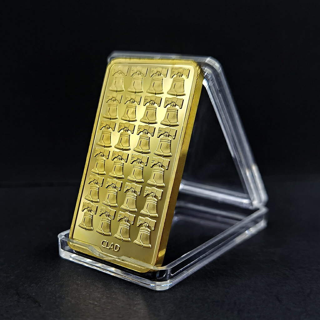 美國鐘鍍金塊金條紀念章1金衡盎司Troy Ounce富貴擺件玩具把玩| 協貿國際日用品生活3館| 樂天市場Rakuten