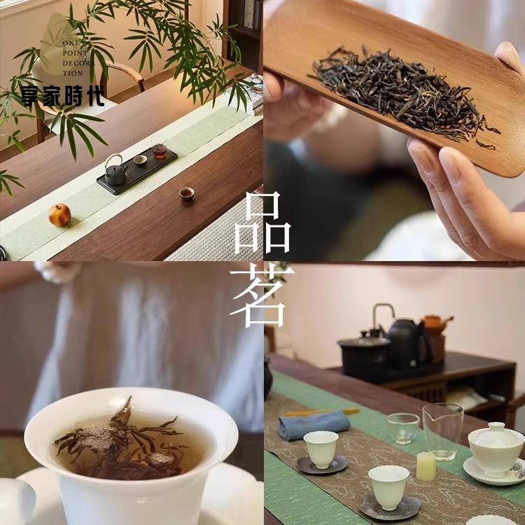 【享家時代】茶桌實木新中式禪意茶桌椅組合 家用 喝茶桌老板辦公桌 茶桌一體兩用8161