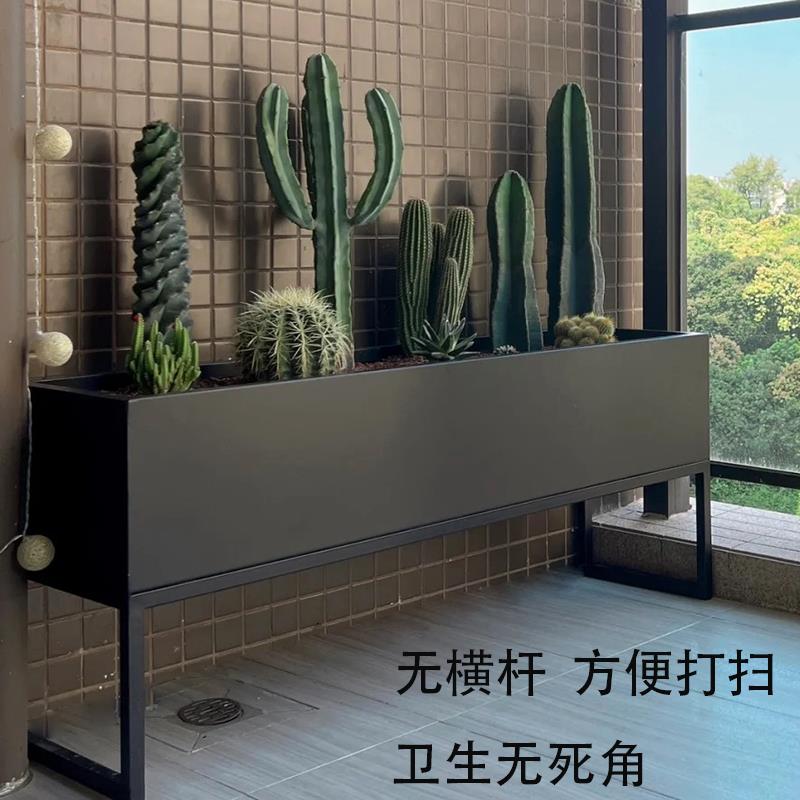 工廠直銷 免運【附發票】 辦公室隔斷 鐵藝圍欄 花架置物架 隔斷花架 戶外鐵藝花箱露臺陽臺庭院種植箱咖啡廳綠植隔斷圍欄外擺花槽定製特惠/開立發票 特價 j1203