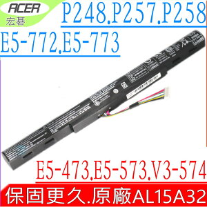 ACER 電池(原廠)-宏碁 AL15A32 E5-473G，E5-573G，V3-574G 4ICR17/65，E5-473，E5-573，V3-574