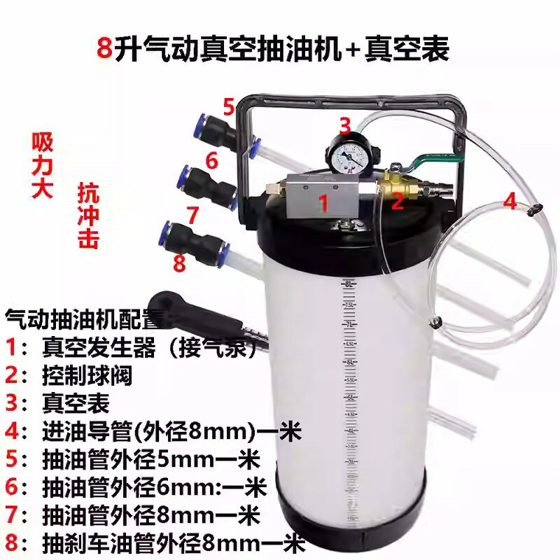 {臺灣公司貨 可打統編}修理廠專用汽車發動機真空強力氣動抽機油泵換油泵變速箱抽剎車油