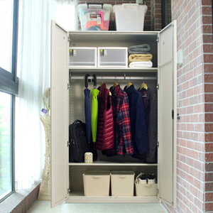 上海陽臺柜子儲物防曬防水收納雜物柜大容量多功能金屬儲物衣櫥柜