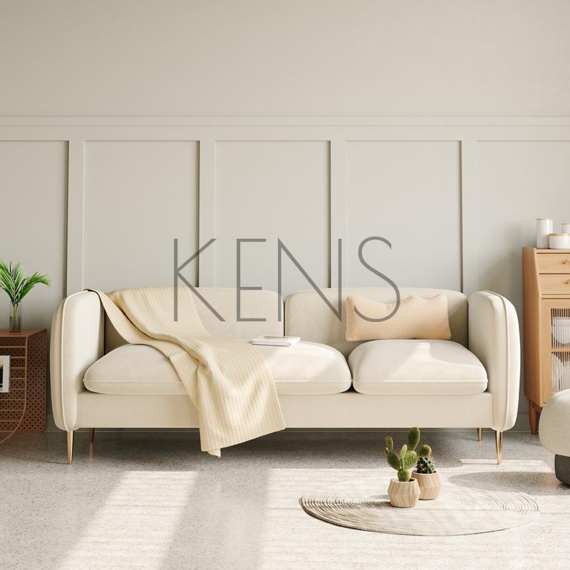 【KENS】沙發 沙發椅 北歐小戶型布藝沙發雙人三人客廳現代簡約日式服裝店公寓網紅