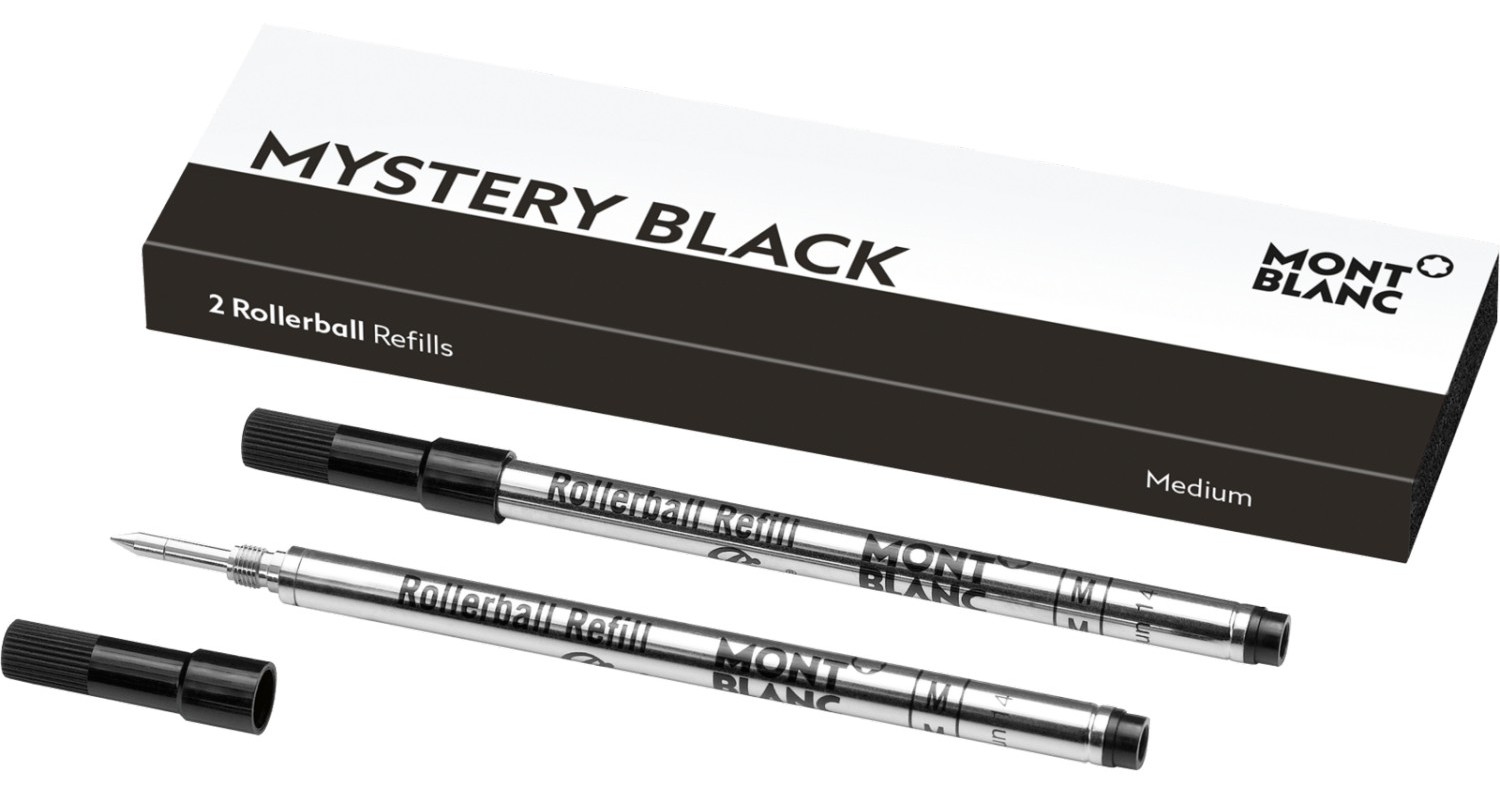 【文具通】Montblanc 萬寶龍 鋼珠筆 筆芯 替芯 Medium 105158 粗 漆黑魅影 2支裝 S1010564
