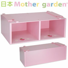 【淘氣寶寶】【日本 Mother Garden】野草莓廚具台櫃-粉/家家酒玩具【原廠公司貨】