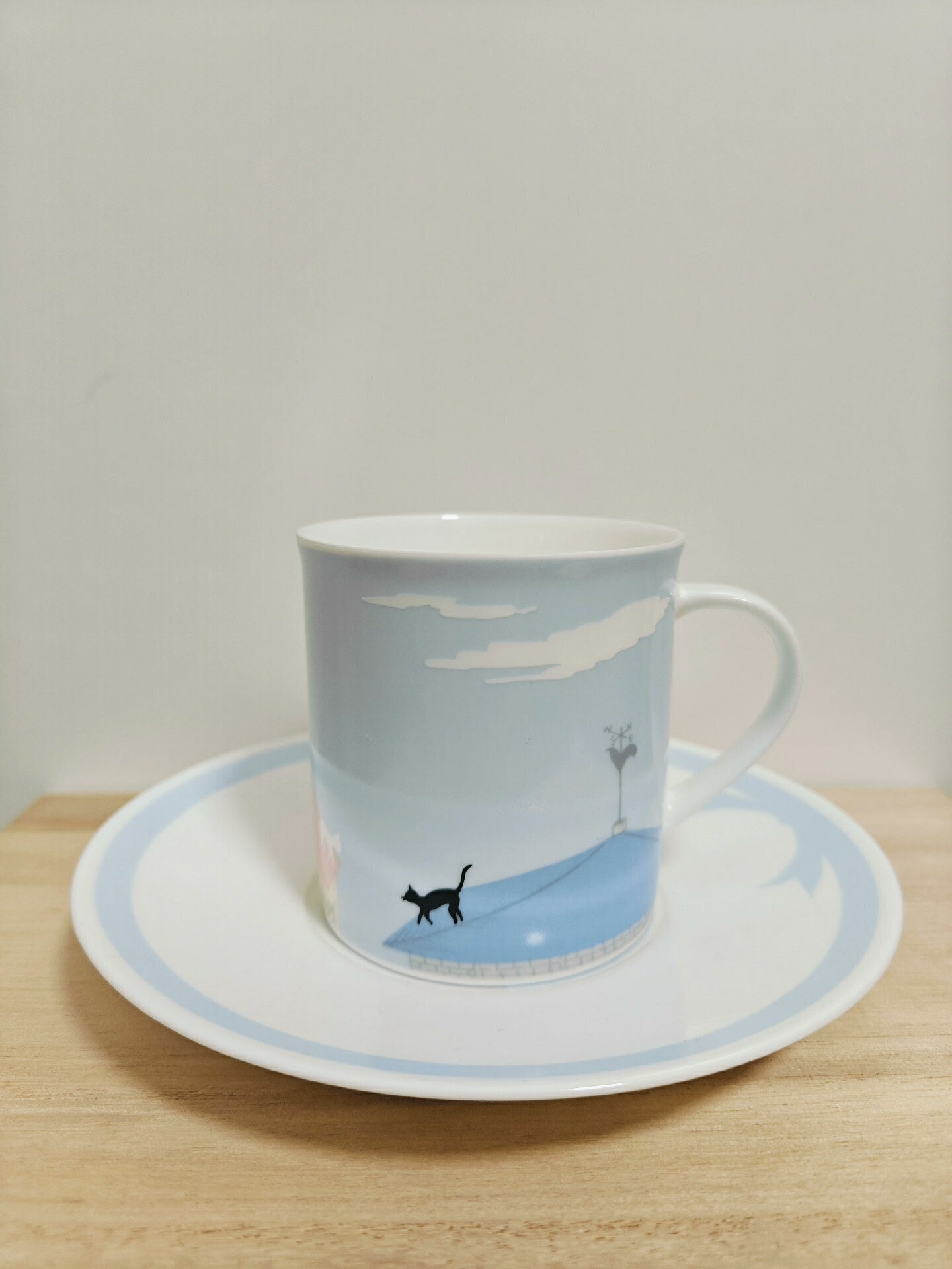 日本回流則武noritake咖啡杯 貓咪圖案很可愛