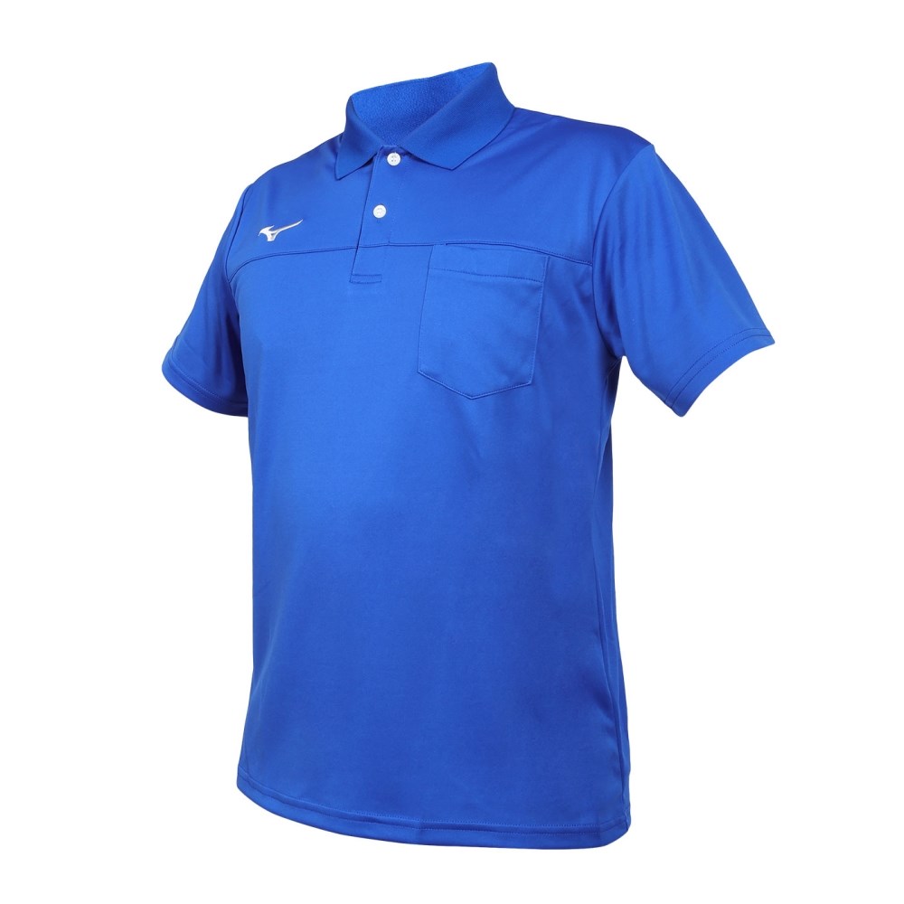 MIZUNO 男短袖POLO衫(免運 臺灣製 上衣 休閒 慢跑 咖啡紗「32TAYA0122」≡排汗專家≡
