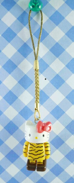 【震撼精品百貨】Hello Kitty 凱蒂貓~KITTY樂高手機吊飾-老虎