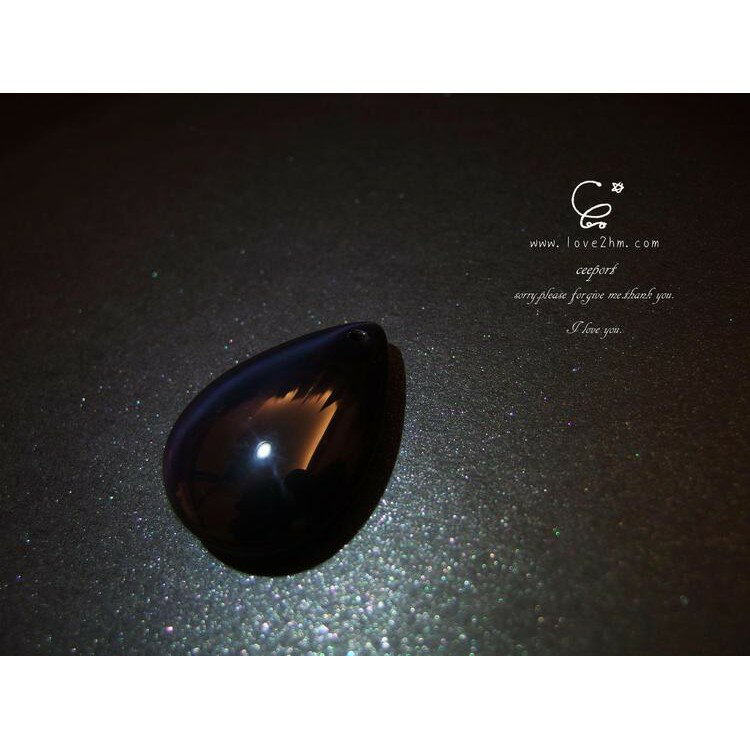 阿帕契之淚 IV/黑曜石/晶石鍊墜/ [晶晶工坊-love2hm]