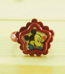 【震撼精品百貨】Micky Mouse 米奇/米妮 戒指-紅米奇 震撼日式精品百貨